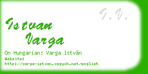 istvan varga business card