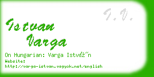 istvan varga business card